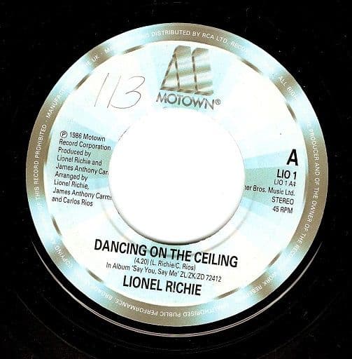 LIONEL RICHIE Dancing On The Ceiling Vinyl Record 7 Inch ...