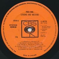 LOGGINS AND MESSINA Full Sail Vinyl Record LP CBS 1973