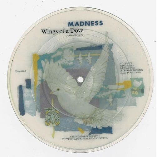 MADNESS Wings Of A Dove Vinyl Record 7 Inch Stiff 1983 Picture Disc Single Sleeve 45rpm P buy 181