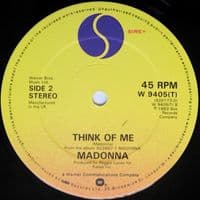 MADONNA Holiday Vinyl Record 12 Inch Sire 1985