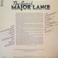 MAJOR LANCE The Best Of Major Lance Vinyl Record LP 1976