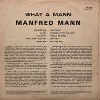 MANFRED MANN What A Mann Vinyl Record LP Fontana 1968.
