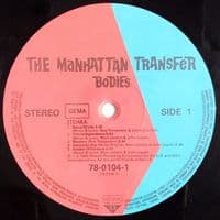 MANHATTAN TRANSFER Bodies And Souls Vinyl Record LP Atlantic 1983