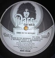MARC BOLAN Dance In The Midnight Vinyl Record LP Marc On Wax 1983