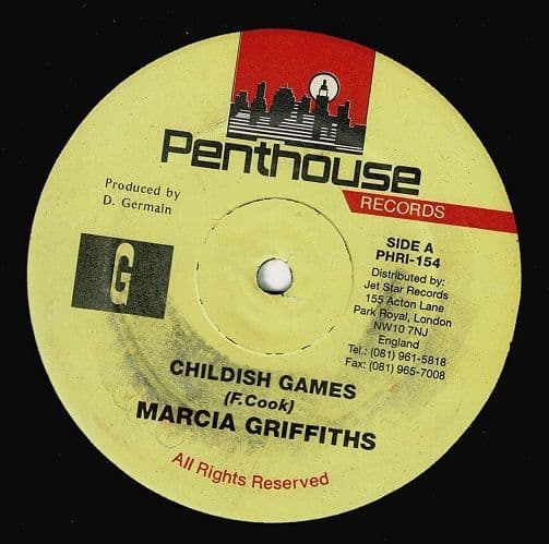 MARCIA GRIFFITHS Childish Games Vinyl Record 12 Inch Penthouse 1995