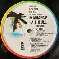 MARIANNE FAITHFULL Strange Weather Vinyl Record LP Island 1987