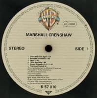 MARSHALL CRENSHAW Marshall Crenshaw Vinyl Record LP Warner Bros. 1982
