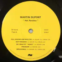 MARTIN DUPONT Hot Paradox Vinyl Record LP US Minimal Wave 2023 Heavyweight 180g Pressing Lyric Sheet