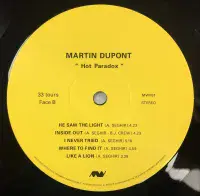 MARTIN DUPONT Hot Paradox Vinyl Record LP US Minimal Wave 2023 Heavyweight 180g Pressing Lyric Sheet