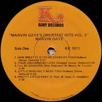 MARVIN GAYE Greatest Hits Volume 2 Vinyl Record LP Kory 1977