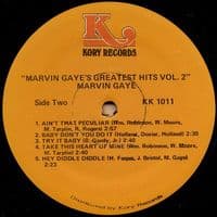 MARVIN GAYE Greatest Hits Volume 2 Vinyl Record LP Kory 1977