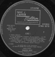 MARVIN GAYE Live! Vinyl Record LP Tamla Motown 1974
