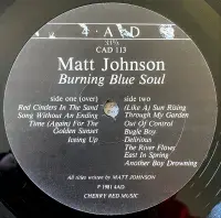 MATT JOHNSON Burning Blue Soul Vinyl Record LP 4AD 1981 UK 1st Press Bilbo Etched Matrix Laminated