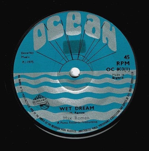 MAX ROMEO Wet Dream Vinyl Record 7 Inch Ocean 1975