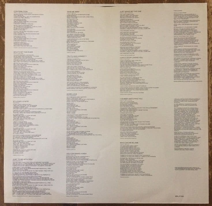 MICA PARIS Contribution Vinyl Record LP 4th And Broadway 1990