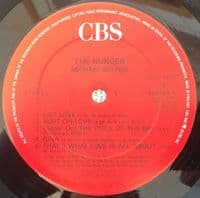 MICHAEL BOLTON The Hunger Vinyl Record LP CBS 1987