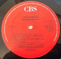 MICHAEL BOLTON The Hunger Vinyl Record LP CBS 1987