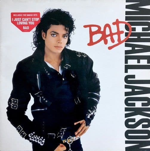 MICHAEL JACKSON Bad Vinyl Record LP Epic 1987.