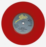 MICHAEL JACKSON Beat It Vinyl Record 7 Inch Epic 1983 Red Vinyl Ltd Edition Picture Sleeve MJ 1/7