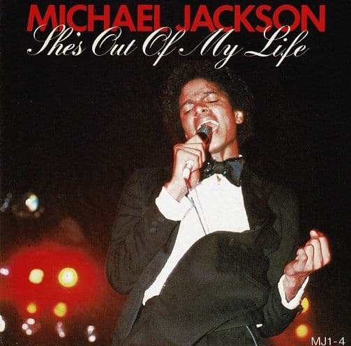 MICHAEL JACKSON She's Out Of My Life Vinyl Record 7 Inch Epic 1983 Red Vinyl