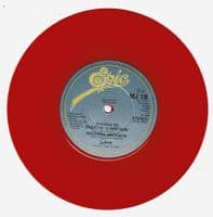MICHAEL JACKSON Wanna Be Startin' Somethin' Vinyl Record 7 Inch Epic 1983 Red Vinyl Picture Sleeve
