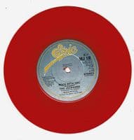 MICHAEL JACKSON Wanna Be Startin' Somethin' Vinyl Record 7 Inch Epic 1983 Red Vinyl Picture Sleeve