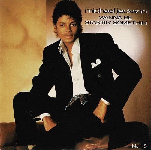 MICHAEL JACKSON Wanna Be Startin' Somethin' Vinyl Record 7 Inch Epic 1983 Red Vinyl Picture Sleeve