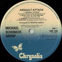 MICHAEL SCHENKER GROUP Assault Attack Vinyl Record LP Chrysalis 1982