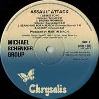 MICHAEL SCHENKER GROUP Assault Attack Vinyl Record LP Chrysalis 1982