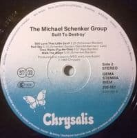 MICHAEL SCHENKER GROUP Built To Destroy Vinyl Record LP Chrysalis 1983