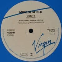 MIKE OLDFIELD Guilty Vinyl Record 12 Inch Virgin 1979 Blue Vinyl
