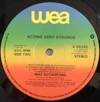 MIKE RUTHERFORD Acting Very Strange Vinyl Record LP WEA 1982