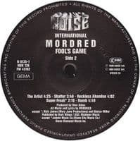 MORDRED Fool's Game Vinyl Record LP Noise International 1989