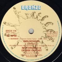 MOTORHEAD / GIRLSHCOOL St. Valentine's Day Massacre Vinyl Record 10 Inch Bronze 1981