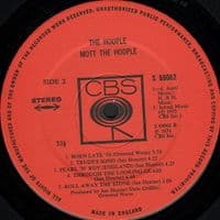 MOTT THE HOOPLE The Hoople Vinyl Record LP CBS 1974.