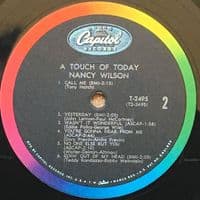 NANCY WILSON A Touch Of Today Vinyl Record LP US Capitol 1966
