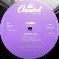 NATALIE COLE Thankful Vinyl Record LP Capitol 1977