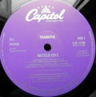 NATALIE COLE Thankful Vinyl Record LP Capitol 1977