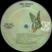 NEIL SEDAKA A Song Vinyl Record LP US Elektra 1977