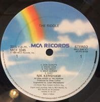 NIK KERSHAW The Riddle Vinyl Record LP MCA 1984.