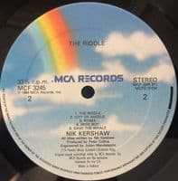 NIK KERSHAW The Riddle Vinyl Record LP MCA 1984.
