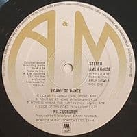 NILS LOFGREN I Came To Dance Vinyl Record LP A&M 1977