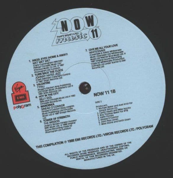 Now That s What I Call Music 11 Vinyl Record LP EMI 1988