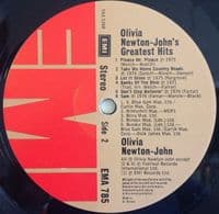 OLIVIA NEWTON-JOHN Greatest Hits Vinyl Record LP EMI 1977