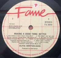 OLIVIA NEWTON-JOHN Making A Good Thing Better Vinyl Record LP Fame