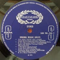 Original Reggae Greats Vinyl Record LP Hallmark 1972