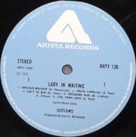 OUTLAWS Lady In Waiting Vinyl Record LP Arista 1976