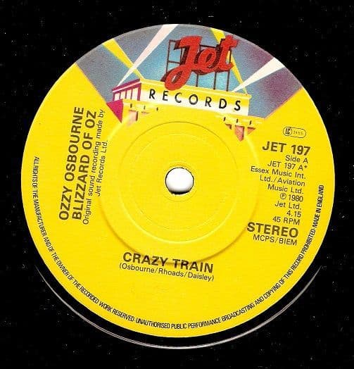 ozzy osbourne crazy train lp