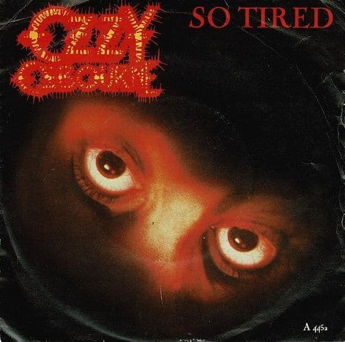 OZZY OSBOURNE So Tired Vinyl Record 7 Inch Epic 1984