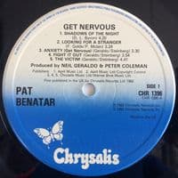 PAT BENATAR Get Nervous Vinyl Record LP Chrysalis 1982